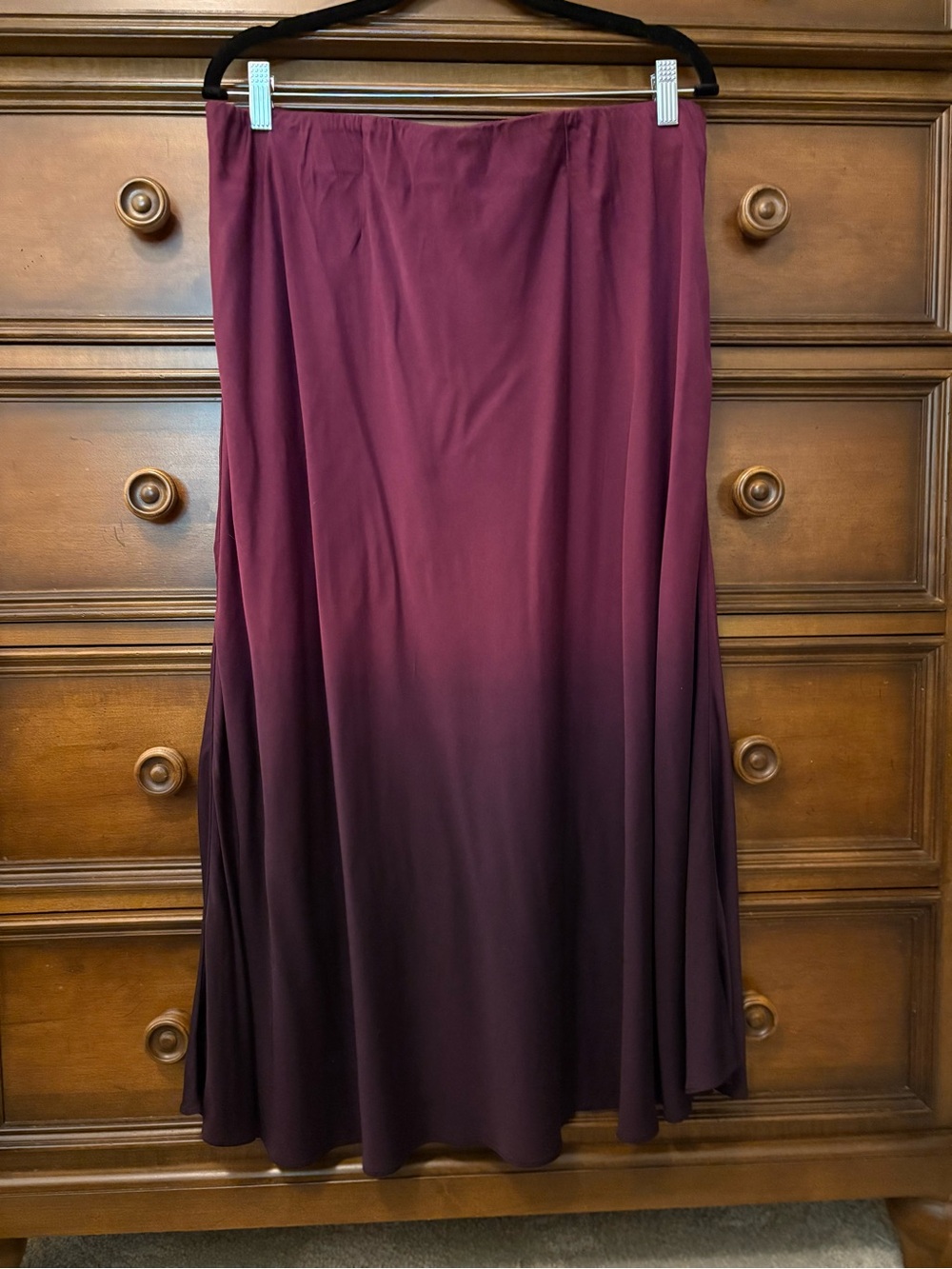 J. Jill Dip-Dyed Maxi Skirt | Burgundy to Plum | Size M | NWT - Picture 6 of 13